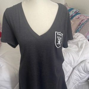 NFL raiders team apparel women’s T-shirt size large